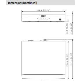 4 BNC und 4 IP Kan&auml;le XVR DAHUA, 5-in-1, Gesichtserkennung, max. 5 MP Aufl&ouml;sung