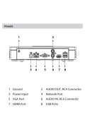 NVR IP-Rekorder DAHUA, 8 Kameras, max. 12 MP Auflösung 2 TB