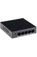 4-Port PoE Switch + 1-Port Gigabit Uplink, RJ45 10/100Mbps, Max 30W/Port, Gesamtleistung 58W