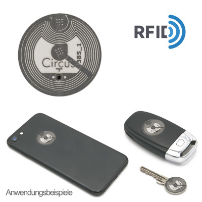 Goliath RFID-Chip-Sticker Aufkleber Selbstklebend, rund...