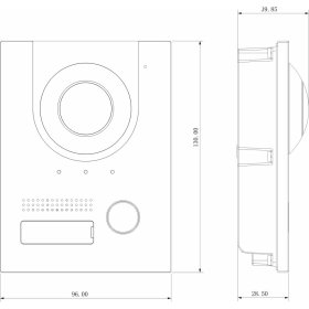 GOLIATH Hybrid T&uuml;rstation in Silber mit 2 MP Kamera, Nachtsicht und APP (IP &amp; 2-Draht BUS)