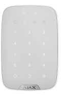 AJAX Funk-Bedienfeld mit Touch-Tastatur, RFID, Weiß | KeyPad Plus