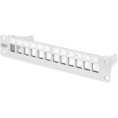 Patchpanel Modular - 10-Zoll - 12 Ports  1HE -...