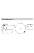 8 MP IP Dome-Kamera DAHUA mit KI, Mikrofon und 30m Nachtsicht, SMD Plus
