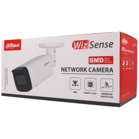 4 MP IP Bullet-Kamera DAHUA mit KI, Mikrofon, Optischer Zoom und 60 m Nachtsicht. SMD Plus