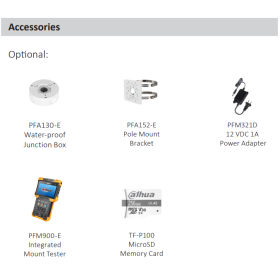 4 MP IP Bullet-Kamera DAHUA mit KI, Mikrofon, Optischer Zoom und 60 m Nachtsicht. SMD Plus
