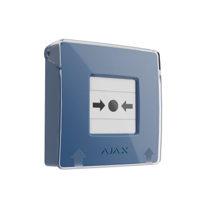 AJAX Druckknopfmelder zur Auslösung des Feueralarms, Blau | ManualCallPoint