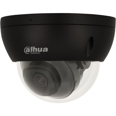4 MP IP Dome-Kamera DAHUA mit Mikrofon, KI und 30 m Nachtsicht, SMD 3.0. Schwarz
