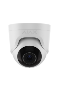5 MP IP Turret-Kamera AJAX mit KI, Mikrofon und 35 m Nachtsicht. Weiß 2.8 mm - Sichtwinkel von 100° bis 110°