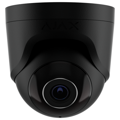 5 MP IP Turret-Kamera AJAX mit KI, Mikrofon und 35 m Nachtsicht. Schwarz 4 mm - Sichtwinkel von 75° bis 85°