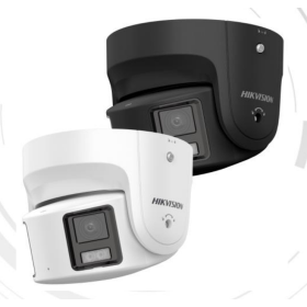 8 MP IP 180&deg; Turret-Kamera Hikvision mit KI, 2-Weg-Audio und 40 m Farb-Nachtsicht