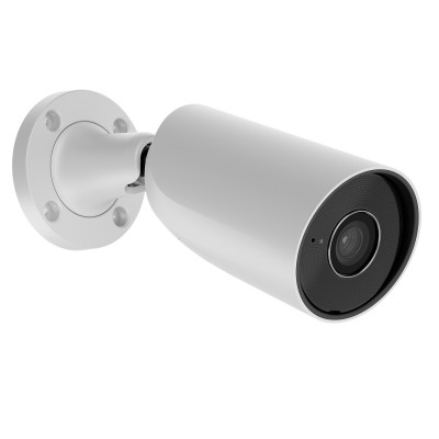 5 MP IP Bullet-Kamera AJAX mit KI, Mikrofon und 35 m Nachtsicht. Weiß