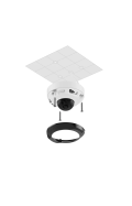 8 MP IP Dome-Kamera AJAX mit KI, Mikrofon und 15 m Nachtsicht. Schwarz 4 mm - Sichtwinkel von 75° bis 85°