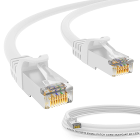 CAT.7 Patchkabel S/FTP PIMF WEISS 1,5m
