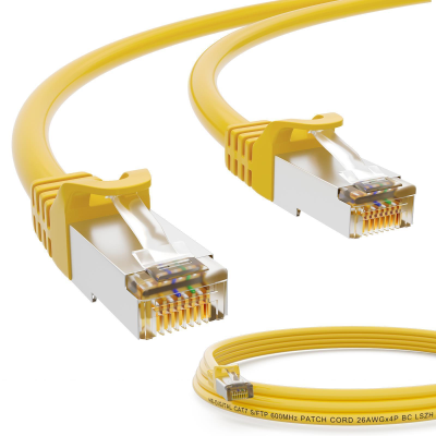 CAT.7 Patchkabel S/FTP PIMF GELB 1,5m