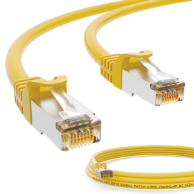 CAT.7 Patchkabel S/FTP PIMF GELB 1,5m