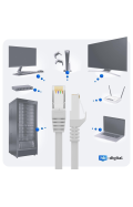 CAT.7 Patchkabel S/FTP PIMF WEISS 10m
