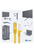 CAT.7 Patchkabel S/FTP PIMF GELB 3m