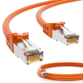 CAT.7 Patchkabel S/FTP PIMF ORANGE 3m
