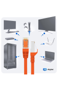 CAT.7 Patchkabel S/FTP PIMF ORANGE 3m