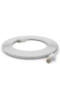 CAT.6 FLACH Patchkabel WEISS 5m