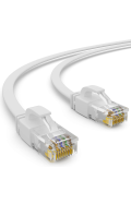 CAT.6 FLACH Patchkabel WEISS 5m