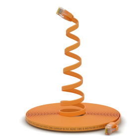 CAT.6 FLACH Patchkabel GELB 0,25m