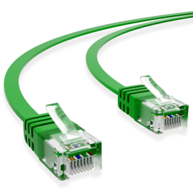 CAT.6 FLACH Patchkabel GR&Uuml;N 0,5m