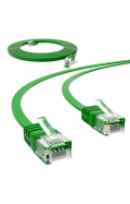 CAT.6 FLACH Patchkabel GRÜN 0,5m