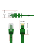 CAT.6 FLACH Patchkabel GRÜN 0,5m