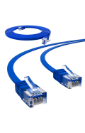 CAT.6 FLACH Patchkabel BLAU 10m