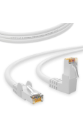 CAT.6 Winkel Patchkabel WEISS 3m