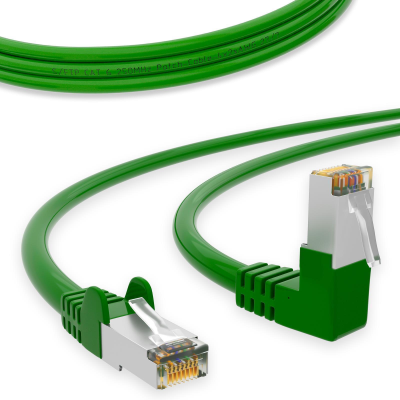 CAT.6 Winkel Patchkabel GRÜN 10m