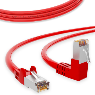 CAT.6 Winkel Patchkabel ROT 10m