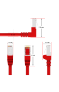 CAT.6 Winkel Patchkabel ROT 10m
