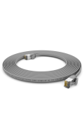 CAT.7 FLACH Patchkabel GRAU 1m