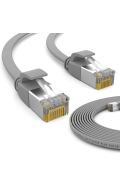 CAT.7 FLACH Patchkabel GRAU 10m