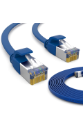 CAT.7 FLACH Patchkabel BLAU 15m