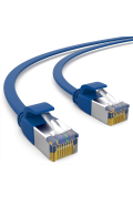 CAT.7 FLACH Patchkabel BLAU 15m