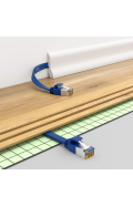 CAT.7 FLACH Patchkabel BLAU 15m