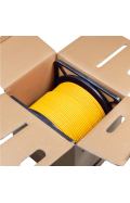 CAT.7 Duplex Verlegekabel, GELB 100m