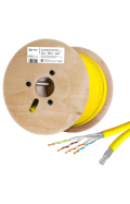 CAT.7 Duplex Verlegekabel, GELB 250m