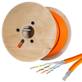 CAT.7 Duplex Verlegekabel, ORANGE 250m