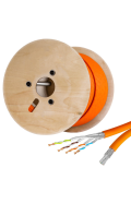 CAT.7 Duplex Verlegekabel, ORANGE 250m