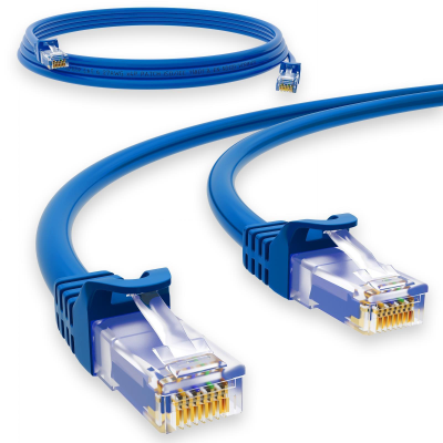 CAT.6 Patchkabel U/UTP BLAU 1m