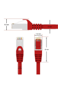 CAT.6 Patchkabel S/FTP ROT 0,25m