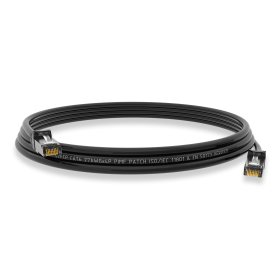 CAT.6 Patchkabel S/FTP SCHWARZ 0,25m