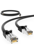 CAT.6 Patchkabel S/FTP SCHWARZ 0,25m
