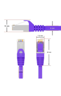 CAT.6 Patchkabel S/FTP LILA 5m
