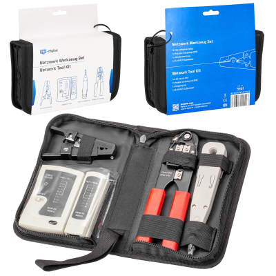 Netzwerk Werkzeug Set, 4-teilig, mit Tasche